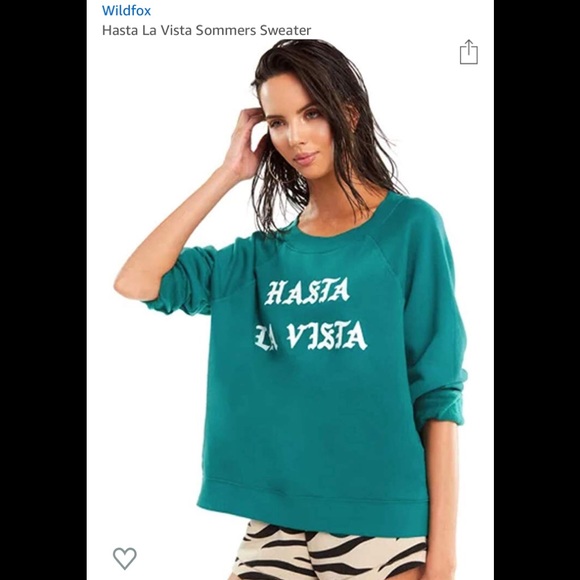 Wildfox Hasta la Vista Sweatshirt in size Large - Picture 3 of 6
